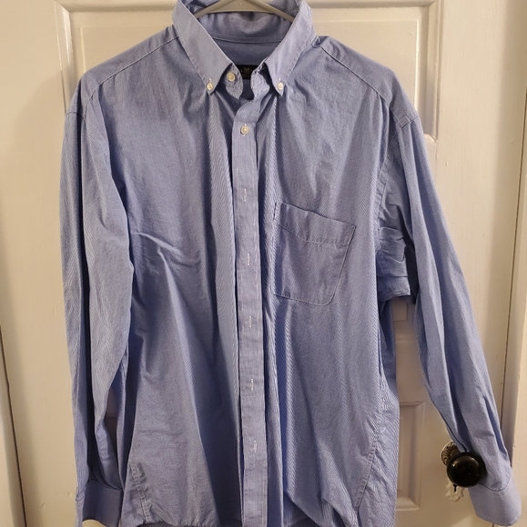 Club Room Men's Blue Button-down Shirt 16 1/2 × 34/35 - Picture 1 of 4